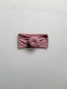 Donut Headband - Lilac Gray