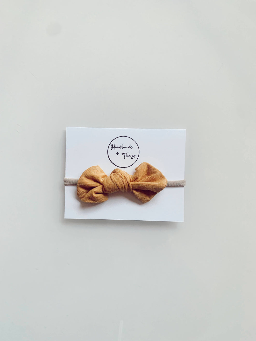 Mini Bow Headband - Mustard