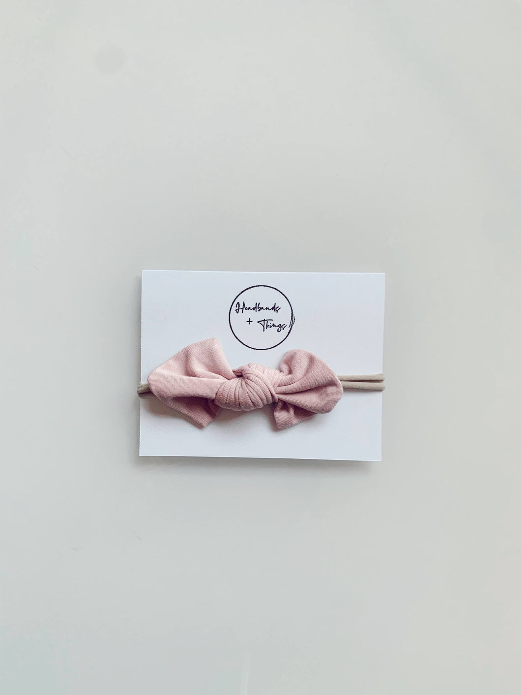 Bandeau Mini Nœud - Rosé