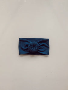 Donut Headband - Denim Blue